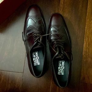 Brand new Salvatore Ferragamo men’s dress shoes, size 10.5. Never worn outside.